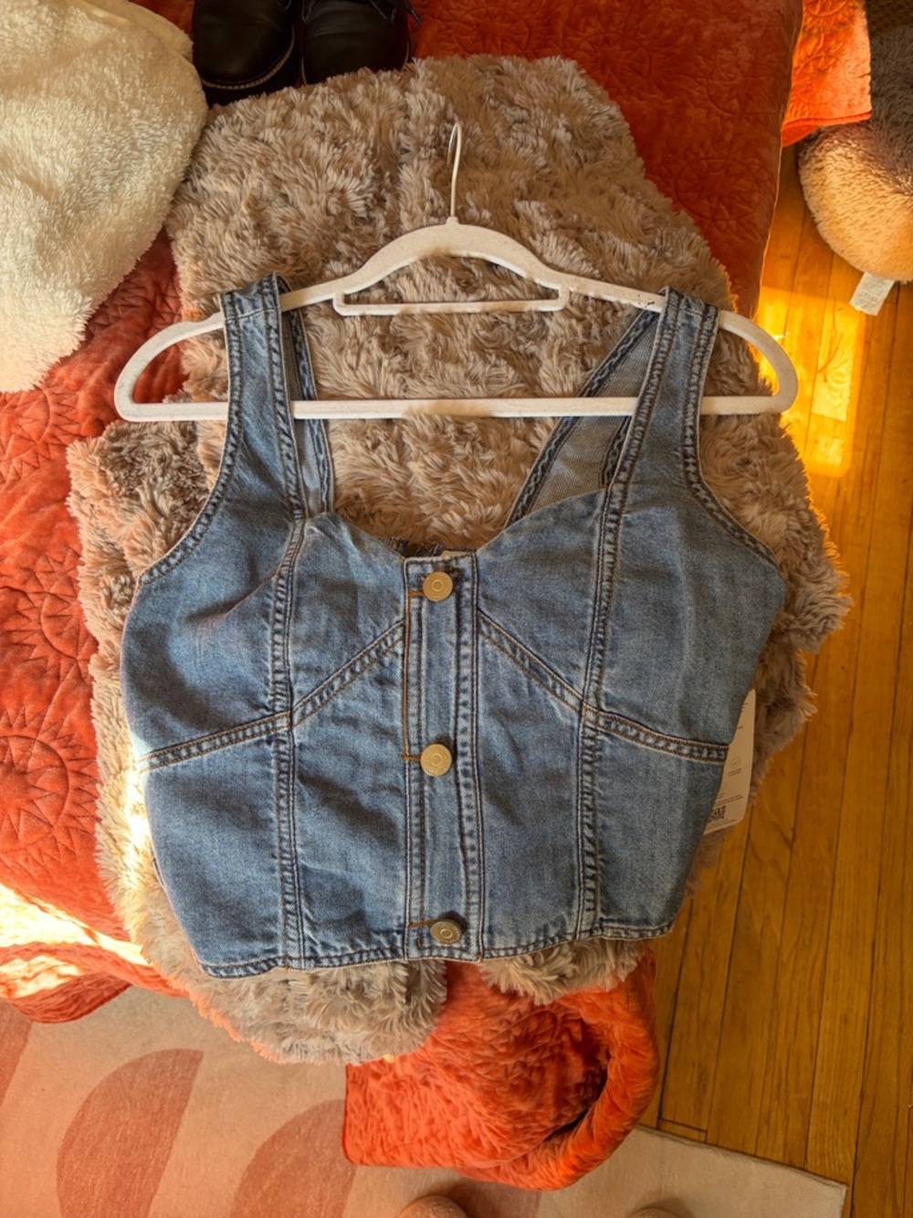 NWT Habitual Jean Corset Style Top
